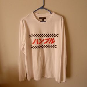White long sleeve t-shirt